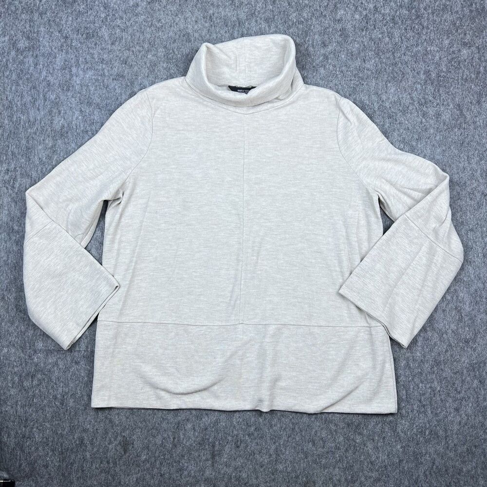 Simply Vera Vera Wang Women's Cozy Turtleneck Pullover Sweater Oatmeal Size XL